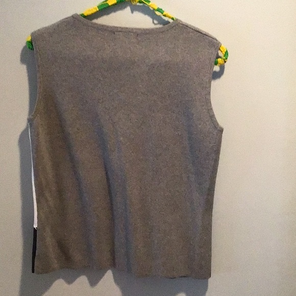 Designer Originals 2 Piece Coordinating Sweater Set Black/ Gray/White Medium - Picture 4 of 5